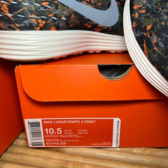 NIKE LUNARTEMPO 2 PRINT, M10.5 - Picture 10 of 12